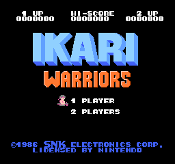 Ikari Warriors (Europe) Title Screen